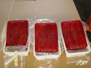 筋子の熟成・検品